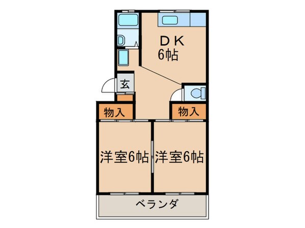 リバ－サイドマンションの物件間取画像